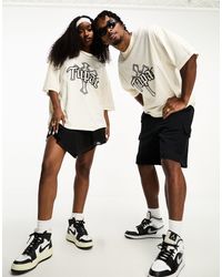 ASOS - Unisex Oversized License T-shirt With Tupac Front Print - Lyst