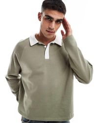 ASOS - Rugbyshirt Met Raglanmouwen - Lyst