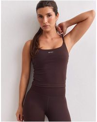 Aim'n - Chocolate Sculpting Strap Singlet - Lyst