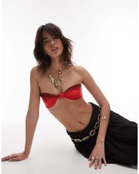 WeWoreWhat - Ruched Bandeau Bikini Top - Lyst