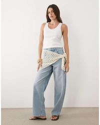 ASOS - Sciarpa A Triangolo Sporco All'Uncinetto - Lyst