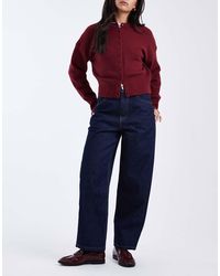 ASOS - Ankle Grazer Barrel Jeans With Cinch Waist - Lyst