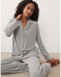 Brave Soul - Button Down Shirt And Trouser Pyjamas - Lyst