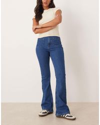 ASOS - – ausgestellte jeans mit comfort stretch und extrem hohem bund - Lyst