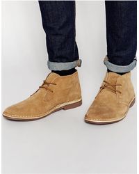 Red Tape Leather Suede Desert Boots - Beige - Multicolor
