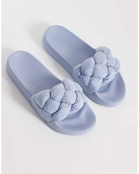 Tommy Hilfiger - Slides With Braid Detail - Lyst