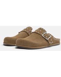 Pull&Bear - Leather Clogs - Lyst