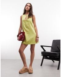 ASOS - Slash Neck Keyhole Mini Sundress - Lyst