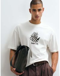 ASOS - Boxy Oversized T-Shirt With Floral Tea Pot Graphic - Lyst