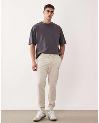 Jack & Jones - Straight Fit Cuffed Jogger With Logo - Lyst