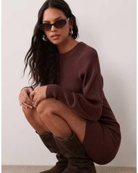ASOS - Structured Volume Sleeve Mini Dress - Lyst