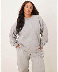 ASOS - Asos Design Curve Ultimate Oversized Brushback Sweatshirt - Lyst