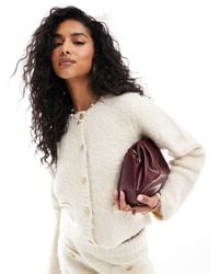 ASOS - – strickjacke aus bouclé-garn - Lyst