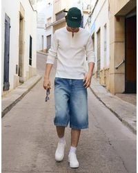 Bershka - Denim Skater Bermuda Shorts - Lyst