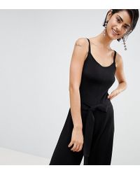 stradivarius jumpsuit black