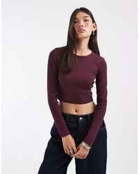 JJXX - Feline Ribbed Crop Top - Lyst