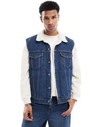 Levi's - Type 3 Sleeveless Sherpa Denim Vest - Lyst
