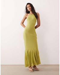 ASOS - Chiffon Sleeveless Maxi Dress With Godet Hem - Lyst