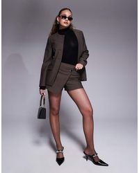 River Island - Asymmetric Wrap Skort - Lyst