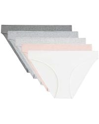 Oysho - 5 Cotton Rib Classic Briefs - Lyst