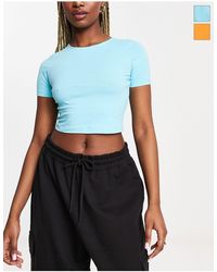 ASOS - Fitted Crop T-shirt 2 Pack - Lyst