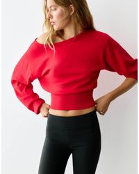 Pull&Bear - Pullover mit asymmetrischem ausschnitt - Lyst