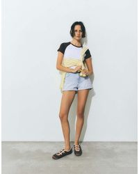 Pull&Bear - Mom Fit Denim Shorts With Turn-Up Hems - Lyst