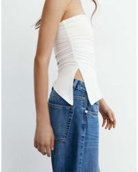 Pull&Bear - Asymmetric Bandeau Top - Lyst