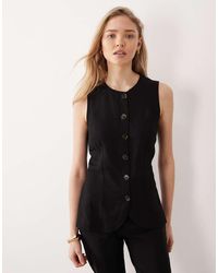 ASOS - Longline Waistcoat With Button Front - Lyst
