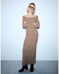 Bershka - – langes, weiches kleid - Lyst