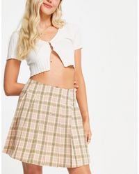 Vila - Exclusive Pleated Mini Skirt - Lyst