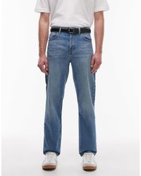TOPMAN - Rigid Straight Leg Carpenter Jean - Lyst