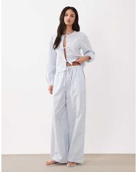 esmé studios - Curve Tie Front Beach Pants - Lyst