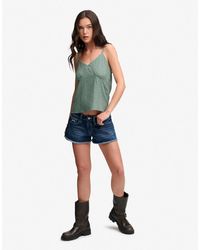 Superdry - Caraco à petits cœurs - et bleu marine - Lyst