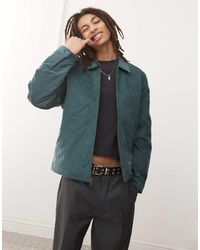 Dickies - Chaqueta Verde Oscuro De Pana Eisenhower De - Lyst