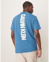 Calvin Klein - Vertical Back Print T-shirt - Lyst