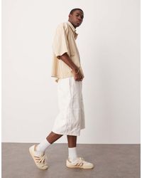 ASOS - Langere Cargojort Met Elastische Taille - Lyst