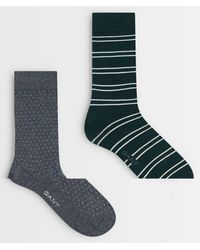 GANT - 2-pack Stripe And Mini Dot Socks - Lyst