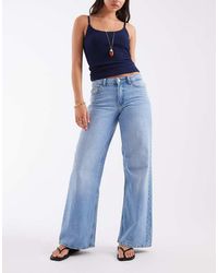 Jdy - Ruby Mid Waist Wide Leg Jeans - Lyst