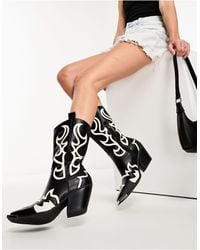Public Desire - Starrie Western Boots With Hardware - Lyst