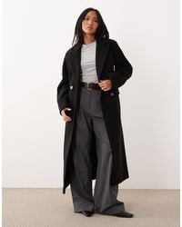 ASOS - Asos design petite – eleganter, figurbetonter longline-mantel - Lyst