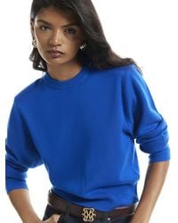 River Island - Knit Shoulder Pad Jumper - Lyst