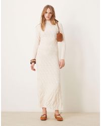 Vila - – langärmliges, hochgeschlossenes maxikleid - Lyst
