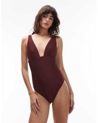 & Other Stories - Textured Halterneck Swimsuit - Lyst