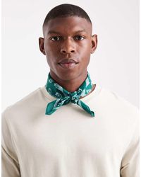 ASOS - Bandana Scuro Con Stampa Cachemire - Lyst