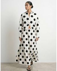 HYPEDROP - Camicia A Maniche Lunghe Color Cloud Dancer - Lyst