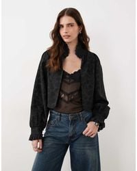 Miss Selfridge - Jacquard Victoriana Jacket - Lyst