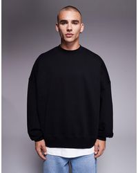 ASOS - – hochwertiges super-oversize-sweatshirt aus schwerem stoff - Lyst