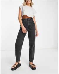 High Waist Tapered Jeans 