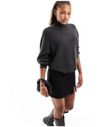 ONLY - High Neck Jumper With Stitch Details - Lyst